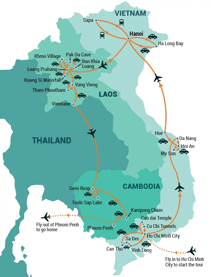 Vietnam Laos and Cambodia Tour Asia Pioneer Travel