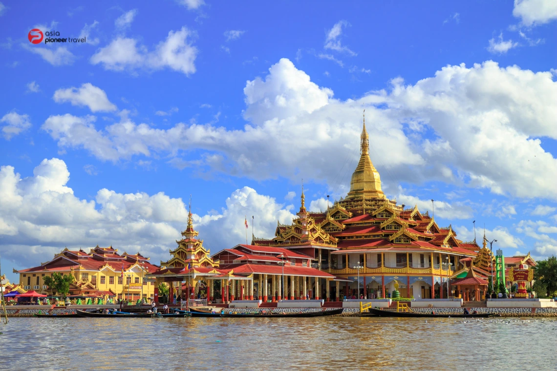 Phaung Daw U Pagoda on Inle Lake