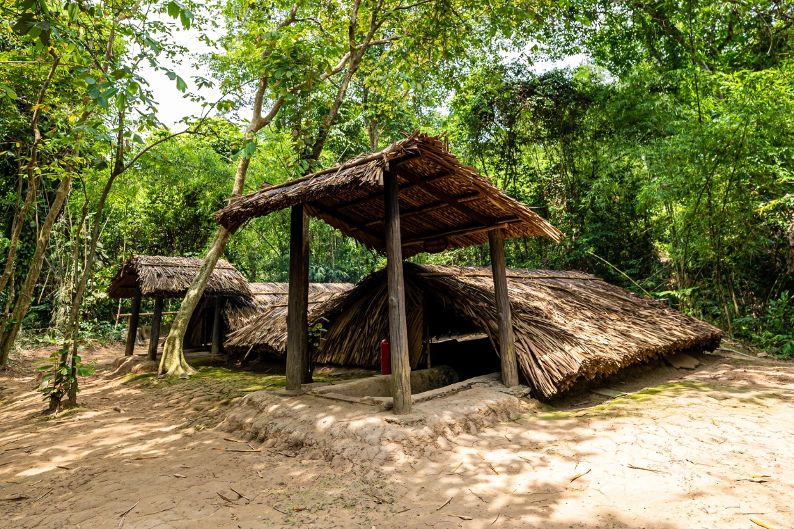 Guerilla Camp At Cu Chi Tunnels