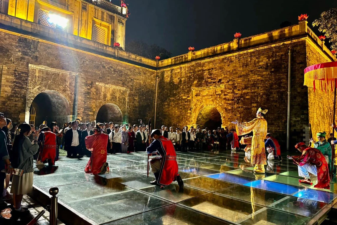 A Scene from The Night Tour at Thang Long Citadel