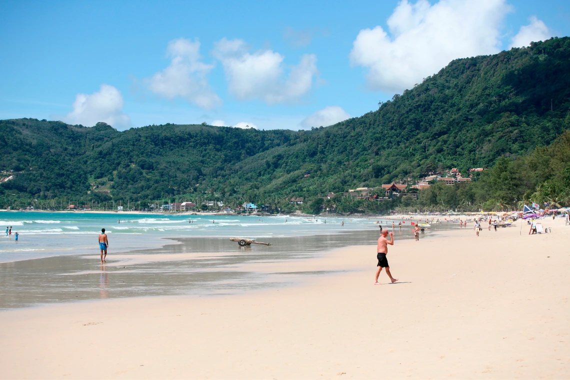 Chilling Under The Sun On Patong Beach